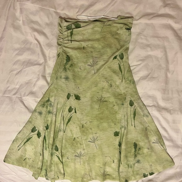 Princess Polly Green Floral Midi Skirt - Picture 1 of 5